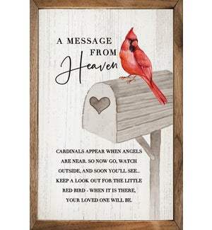 A Message From Heaven Cardinal Mailbox Whitewash